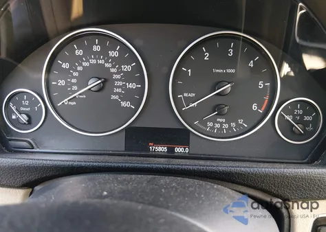 2014 BMW 328D xDrive z USA, uszkodzony, nr VIN WBA3D5C51EKX97230